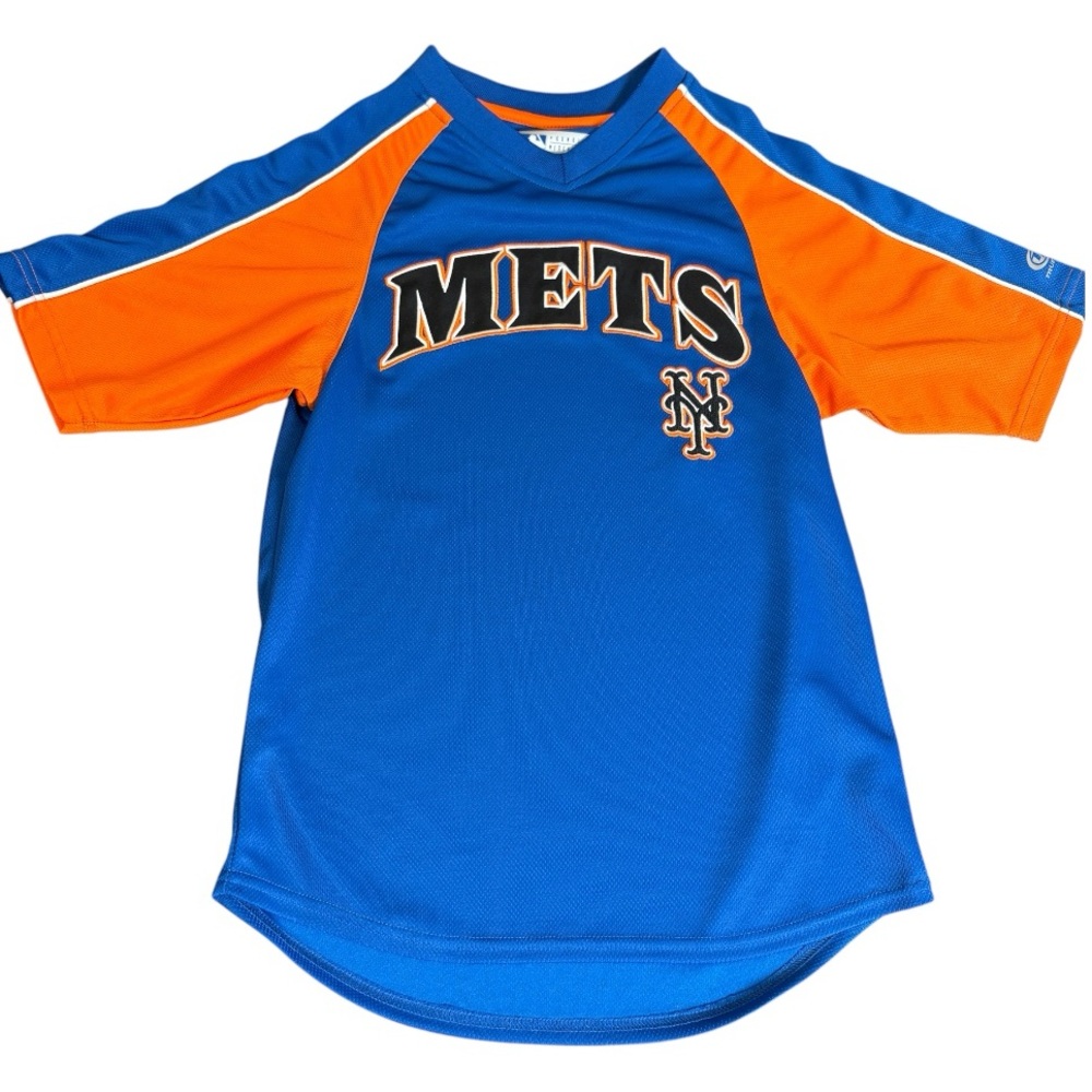 New York Mets Jersey Top T-Shirt Genuine MLB Baseball Small